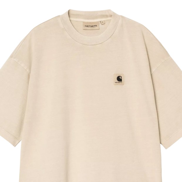 Carhartt Wip W S/s Nelson T-shirt Fleur De Sel Garment Dyed