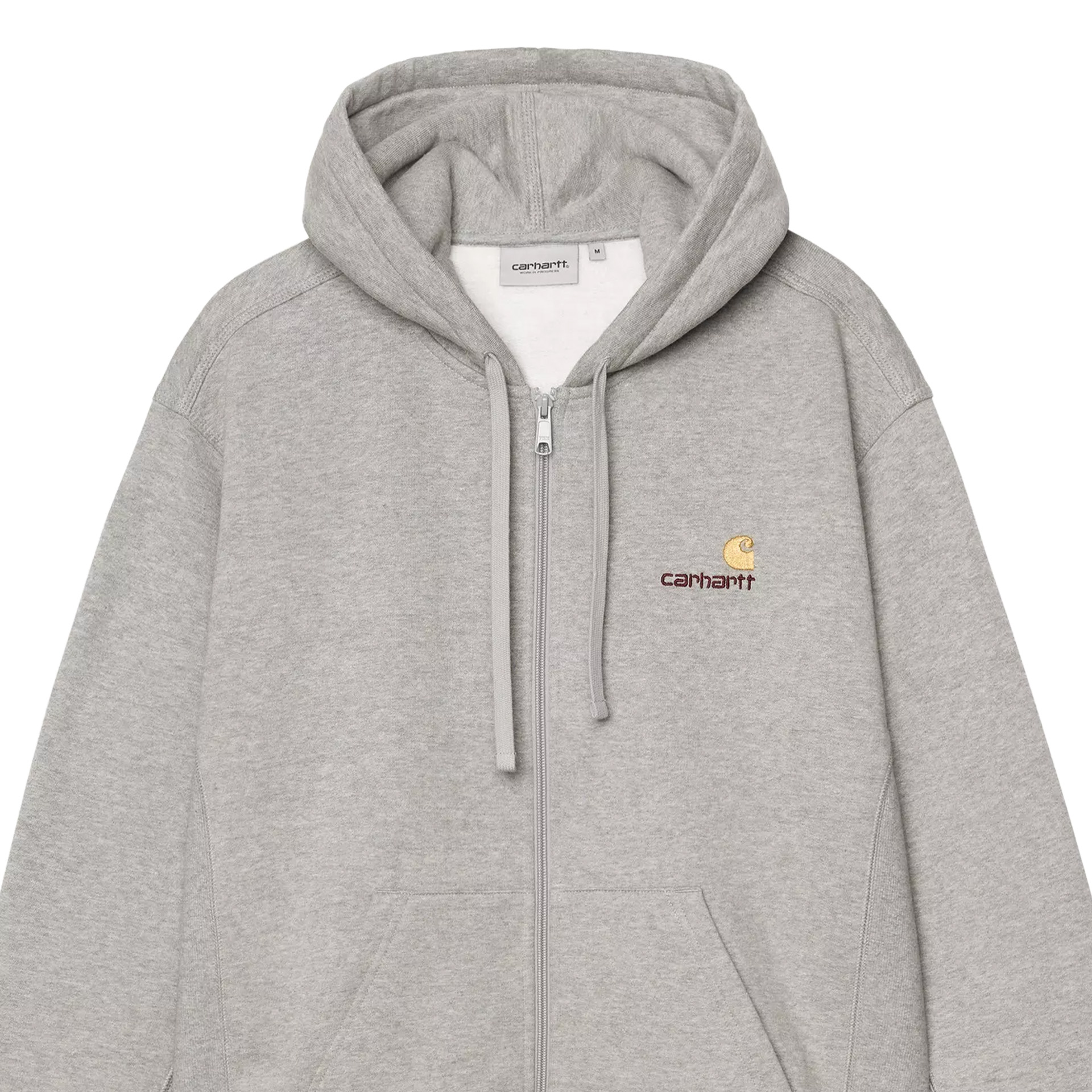 Carhartt Wip Casaco Hooded American Script Grey Heather
