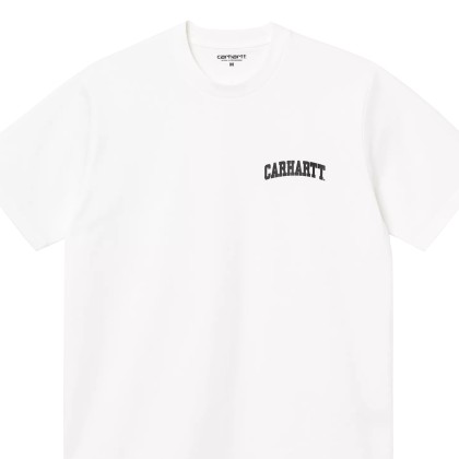 Carhartt Wip S/s University Script T-shirt White  Black