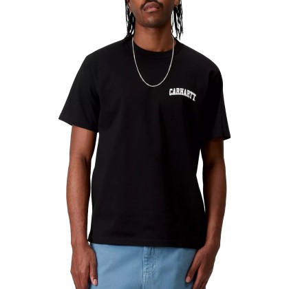 Carhartt Wip S/s University Script T-shirt Black  White