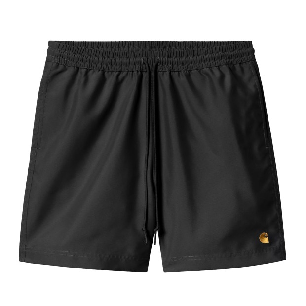 Carhartt Wip Chase Swim Trunks Black  Gold