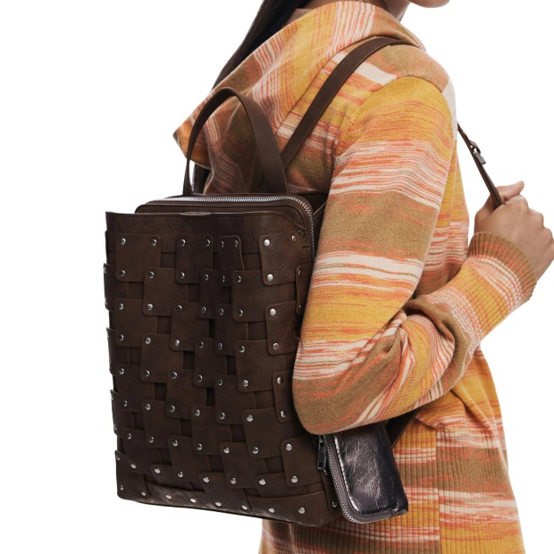Desigual Mochila New Patch 1 Choco Sumy Castanho