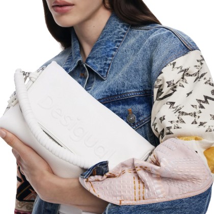 Desigual Mala Half Venecia 3.0 Ecru Branco