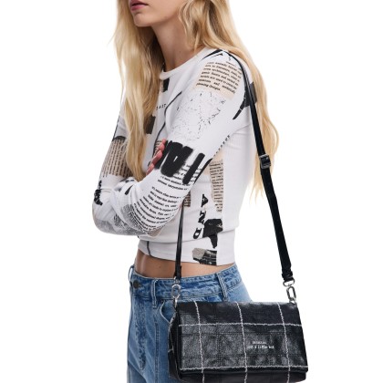 Desigual Mala Mai Tai Naron Mini Flap Preto