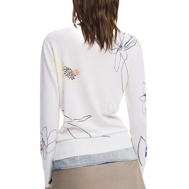Desigual Camisola Arty Branco