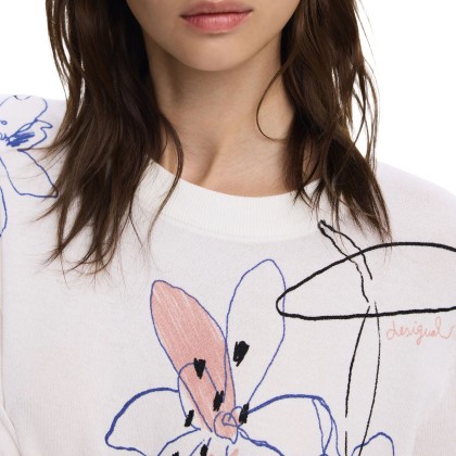 Desigual Camisola Arty Branco