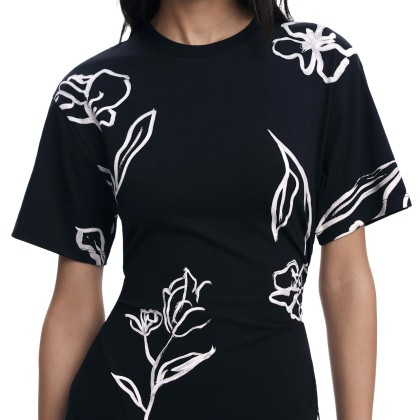 Desigual Vestido Calma Preto