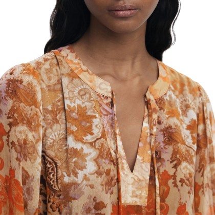 Desigual Vestido Bohoshort Laranja