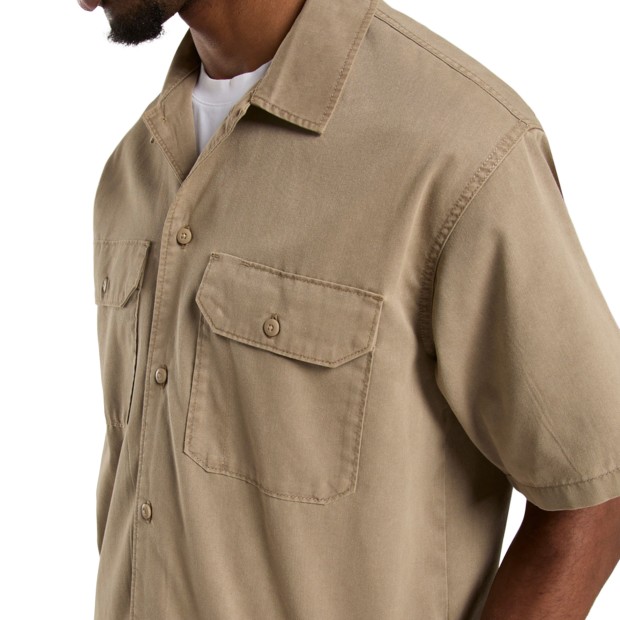 Dickies Unionville Gd Work Shirt Ss Desert Sand