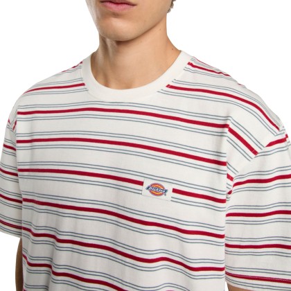Dickies Lewistown Stripe Ss Tee Egret