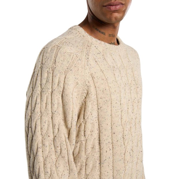 Dickies Sweat Vanleer Cable Wood Ash