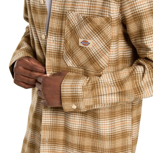 Dickies Camisa Forest Check Wood Ash
