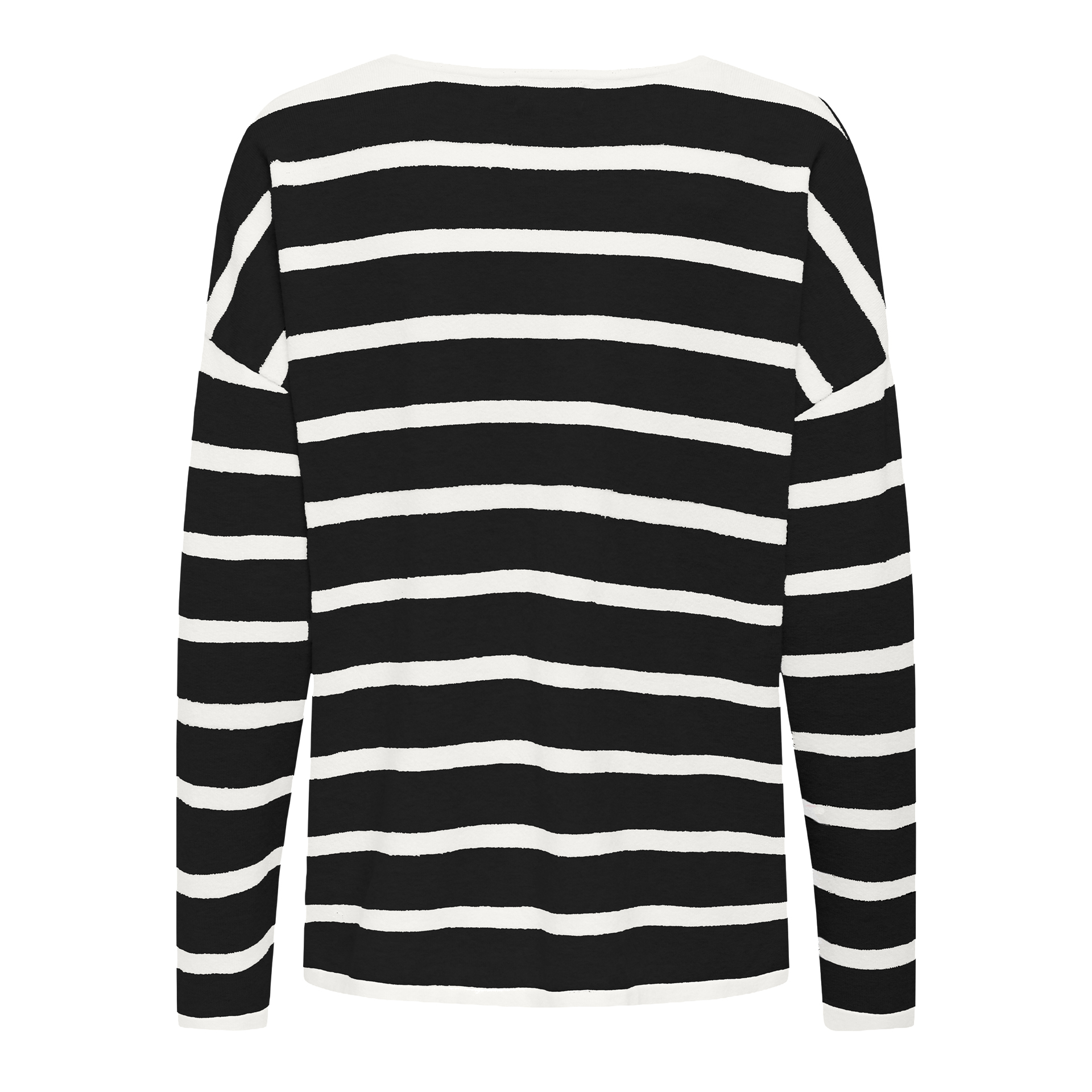 Only Camisola Amalio Life V-Neck Knt Black Cloud Danc