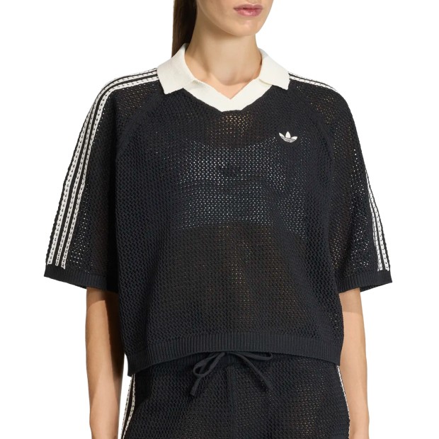adidas Originals Polo Crochet Black