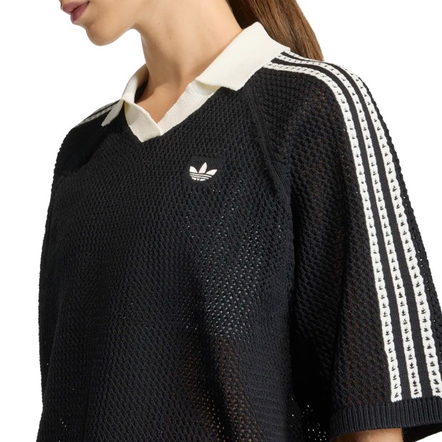 adidas Originals Polo Crochet Black