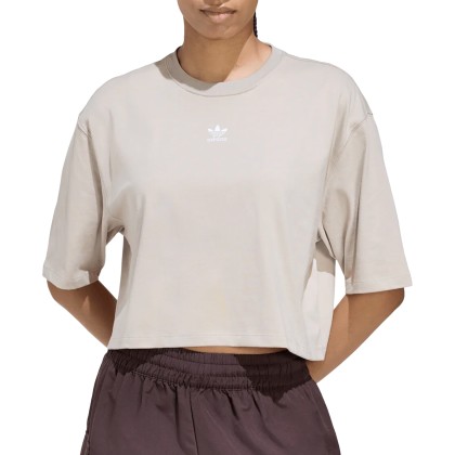 adidas Originals T-shirt Essentials Crop Stone Khaki