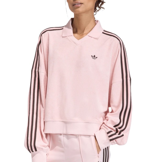 adidas Originals Sweat V Neck Sandy Pink