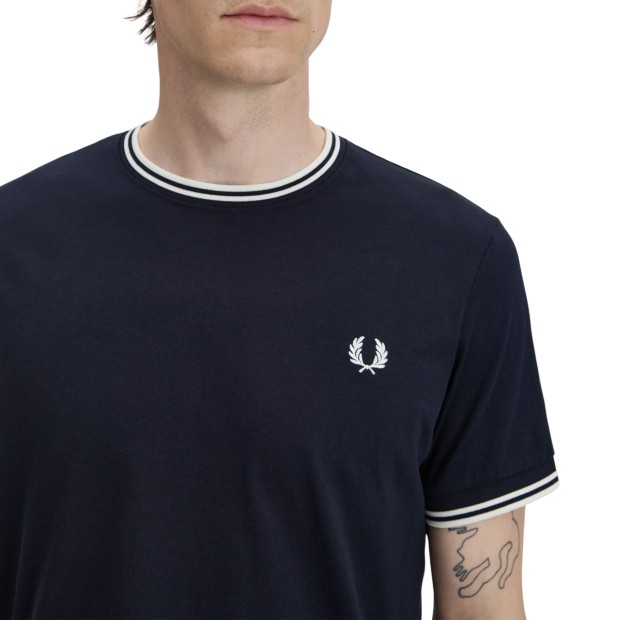 Fred Perry T-shirt Twin Tipped Navy