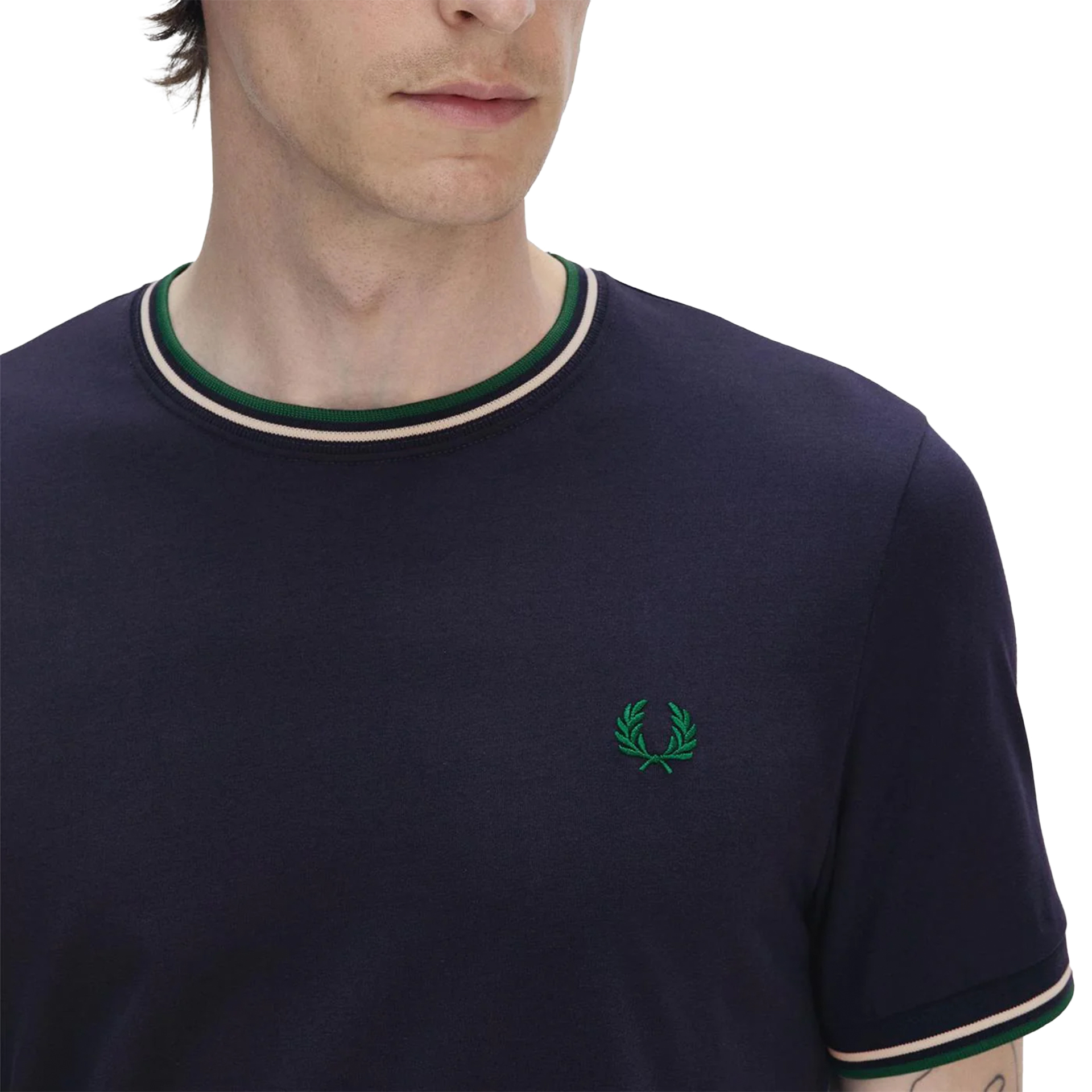 Fred Perry T-shirt Drkcr/lecr/lblgr
