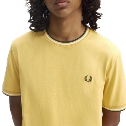 Fred Perry T-shirt Hnycmb/snw/crtgn