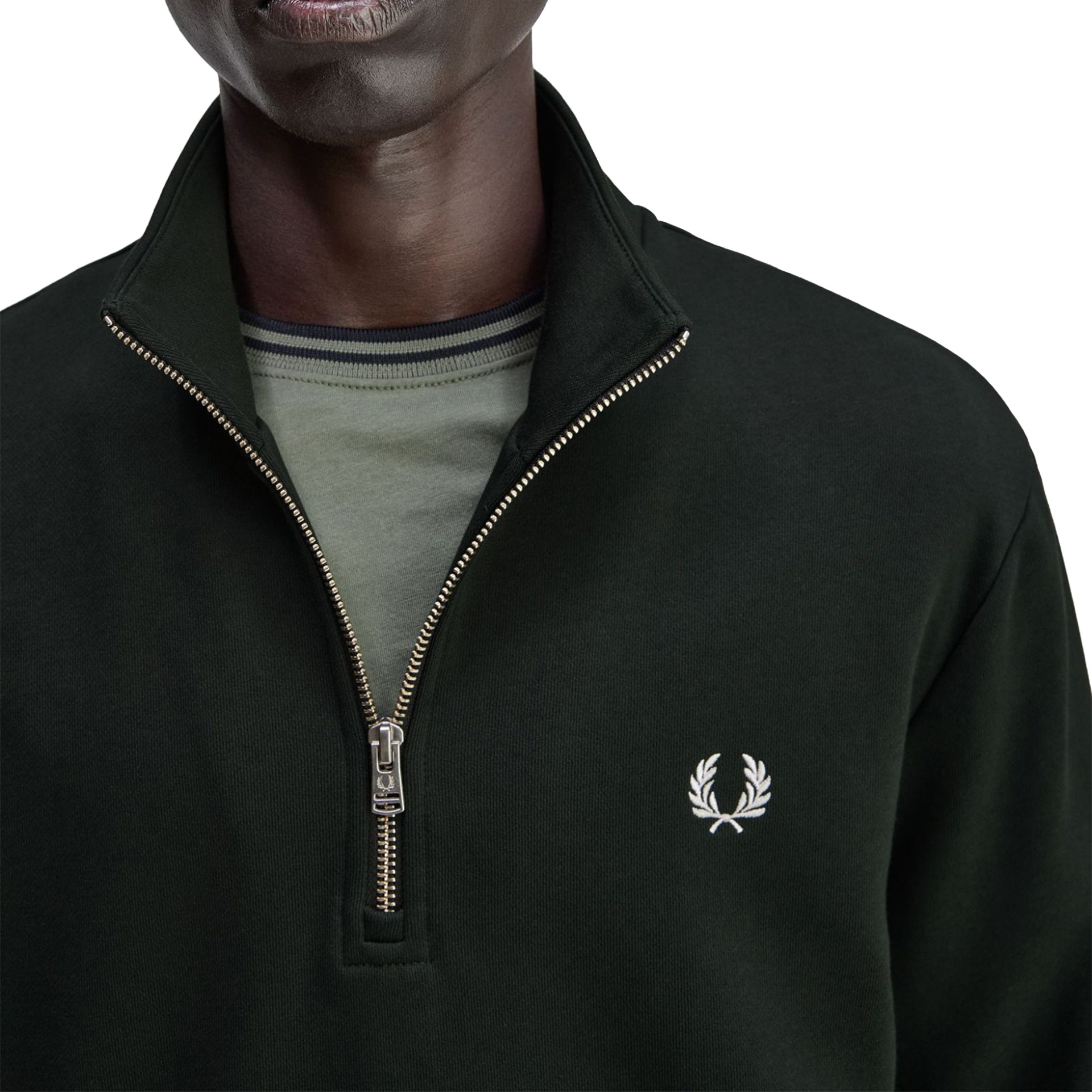 Fred Perry Sweat M3574-t50 Nightgreen/snwht