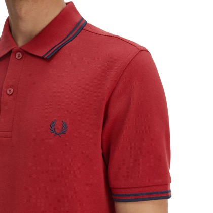 Fred Perry Polo Burtn Red/navy