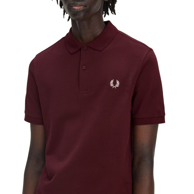 Fred Perry Polo Oxblo/ecru/tnsbl