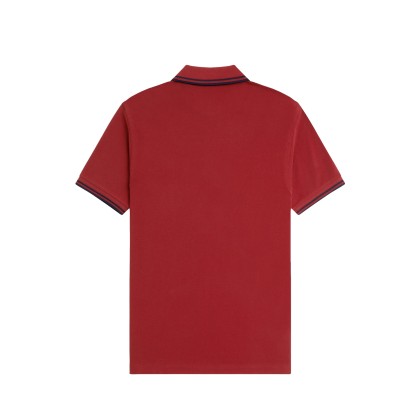 Fred Perry Polo Burtn Red/navy