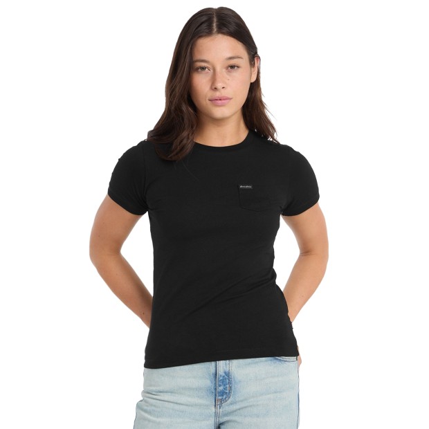 Guess T-shirt  Slim Pkt Jet Black A996