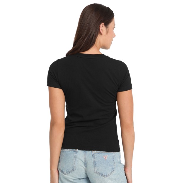 Guess T-shirt  Slim Pkt Jet Black A996