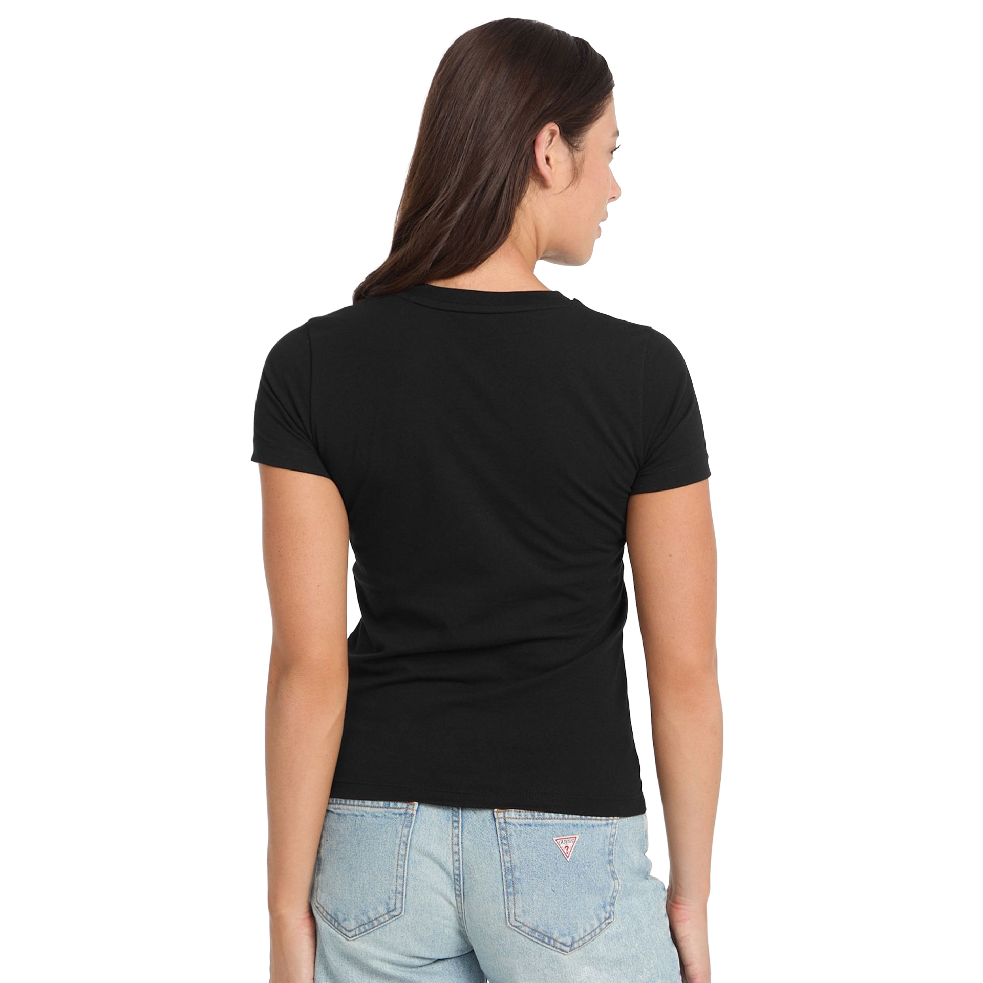 Guess T-shirt Slim Pkt Jet Black A996