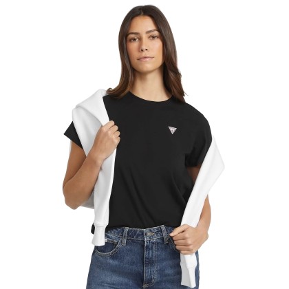 Guess T-shirt  Cn Reg Mini Triangle Jet Black A996