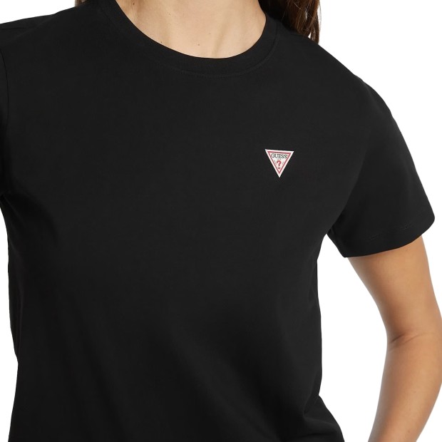 Guess T-shirt  Cn Reg Mini Triangle Jet Black A996