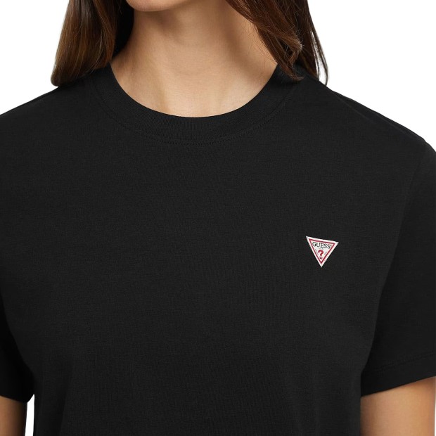 Guess T-shirt  Cn Boxy Mini Triang Jet Black A996