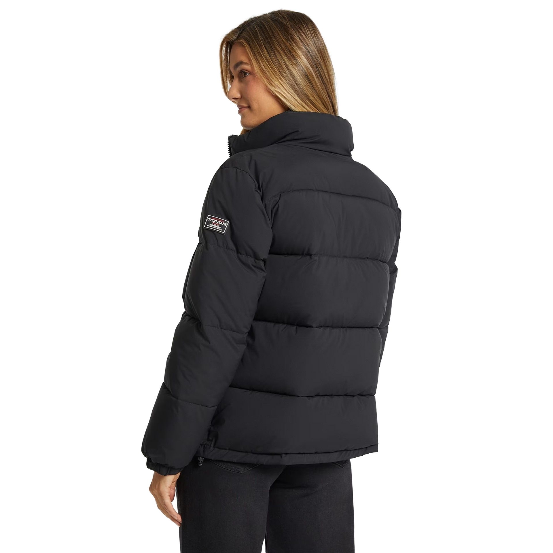 Guess Casaco Reg Lenght Puffer Jkt Jet Black A996