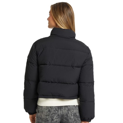 Guess Casaco Cropped Puffer Jet Black A996