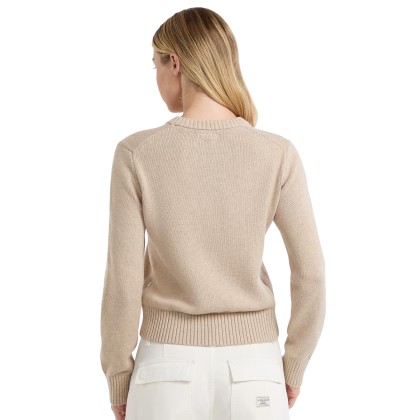 Guess Camisola Cn Gue J Intarsia Brown Oatmeal Heathe Guess Camisola Cn Gue J Intarsia Brown Oatmeal Heathe