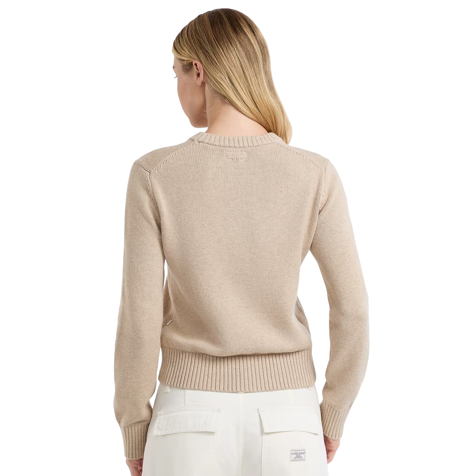 Guess Camisola Cn Gue J Intarsia Brown Oatmeal Heathe