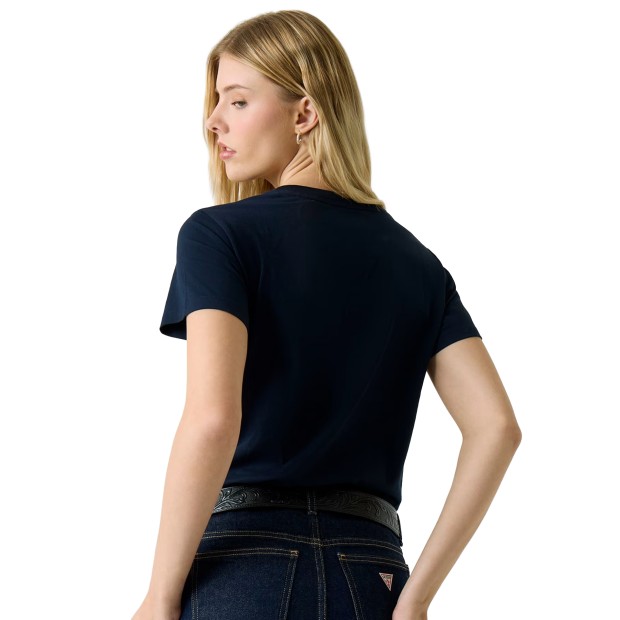 Guess T-shirt  Cn Reg Mini Triangle Daring Ocean