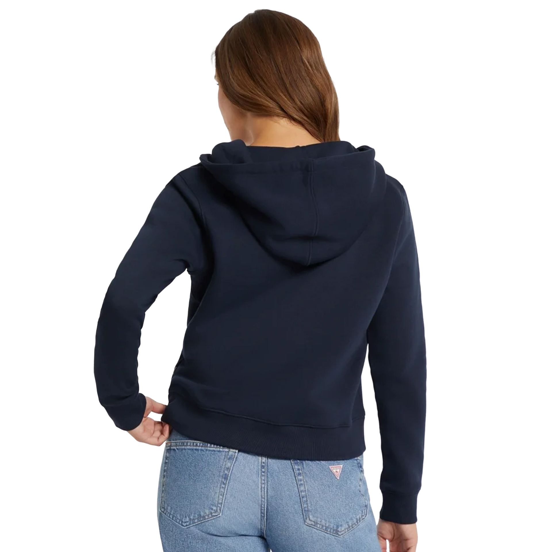 Guess Sweat Zip Reg Mini Tri Daring Ocean