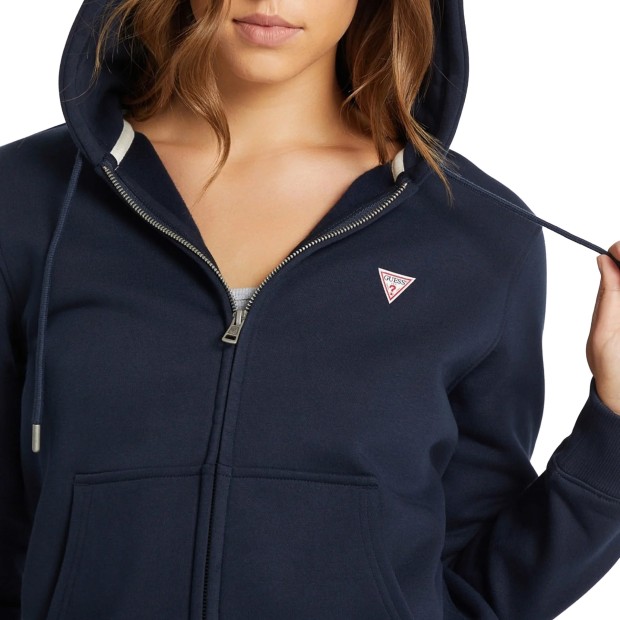 Guess Sweat Zip  Reg Mini Tri Daring Ocean