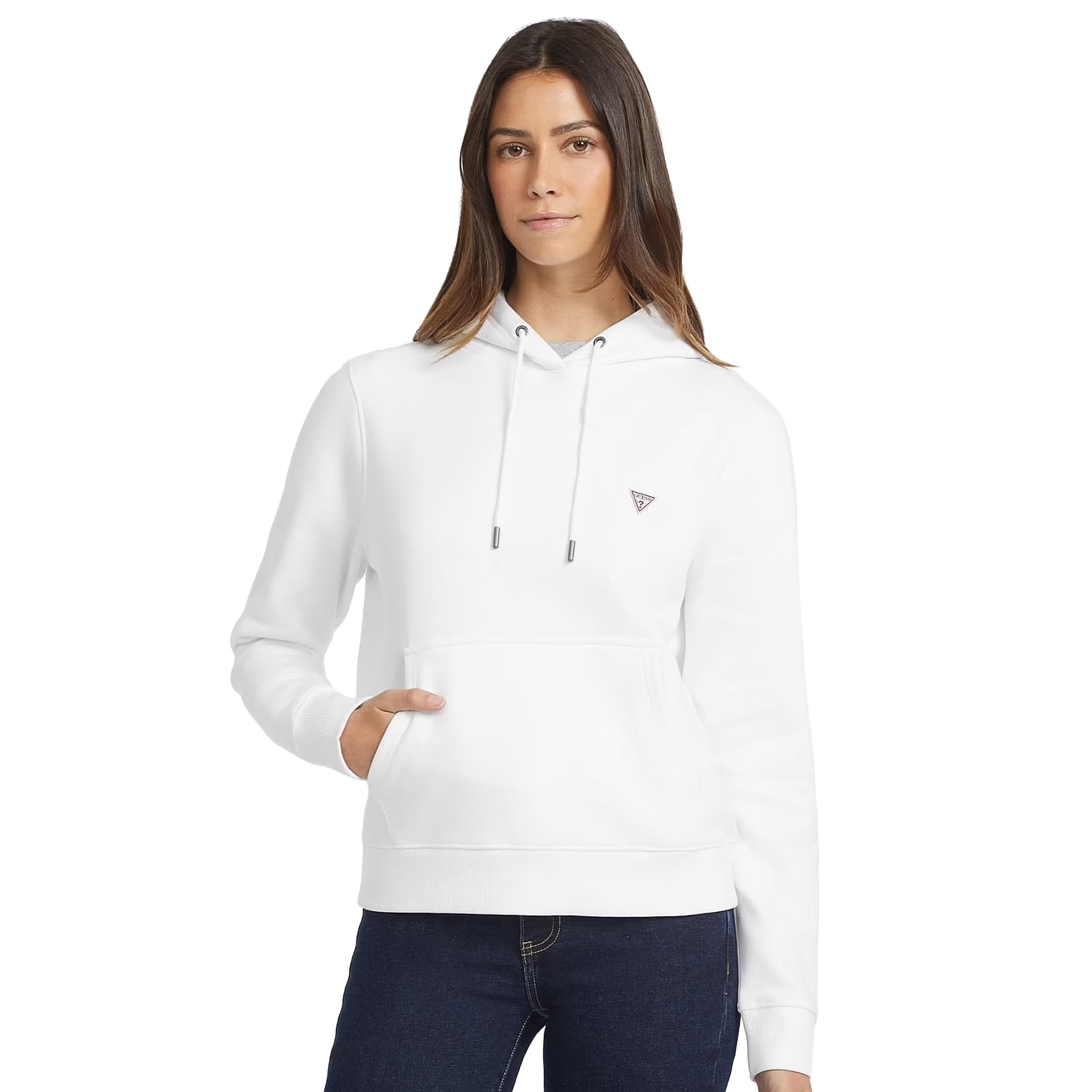 Guess Sweat Reg Mini Triang Pure White