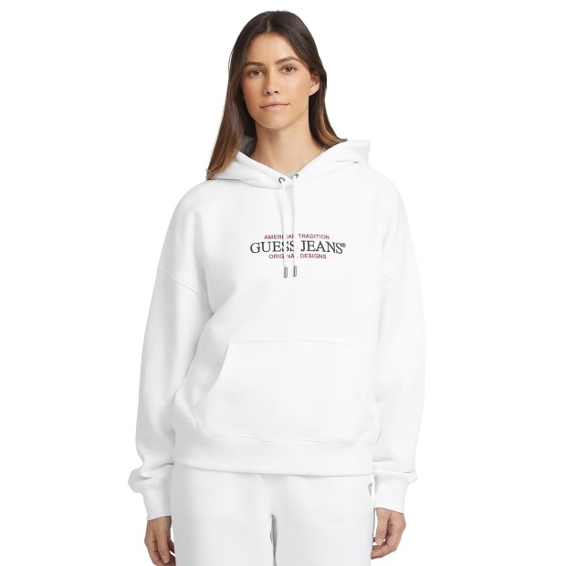 Guess Sweat  Os American Tr Pure White