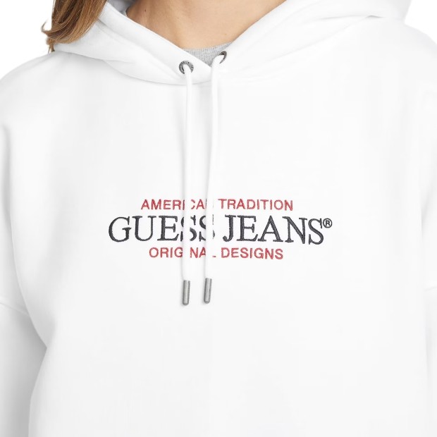 Guess Sweat  Os American Tr Pure White