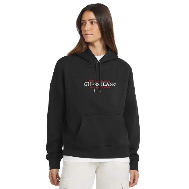 Guess Sweat Os American Tr Jet Black A996