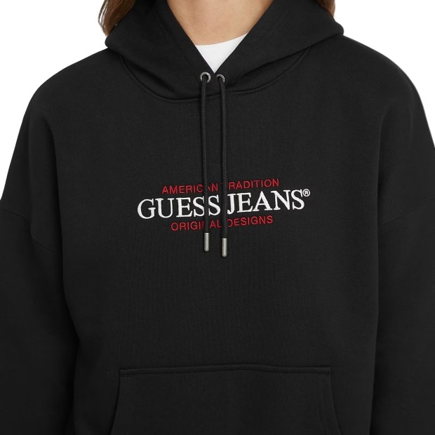 Guess Sweat Os American Tr Jet Black A996