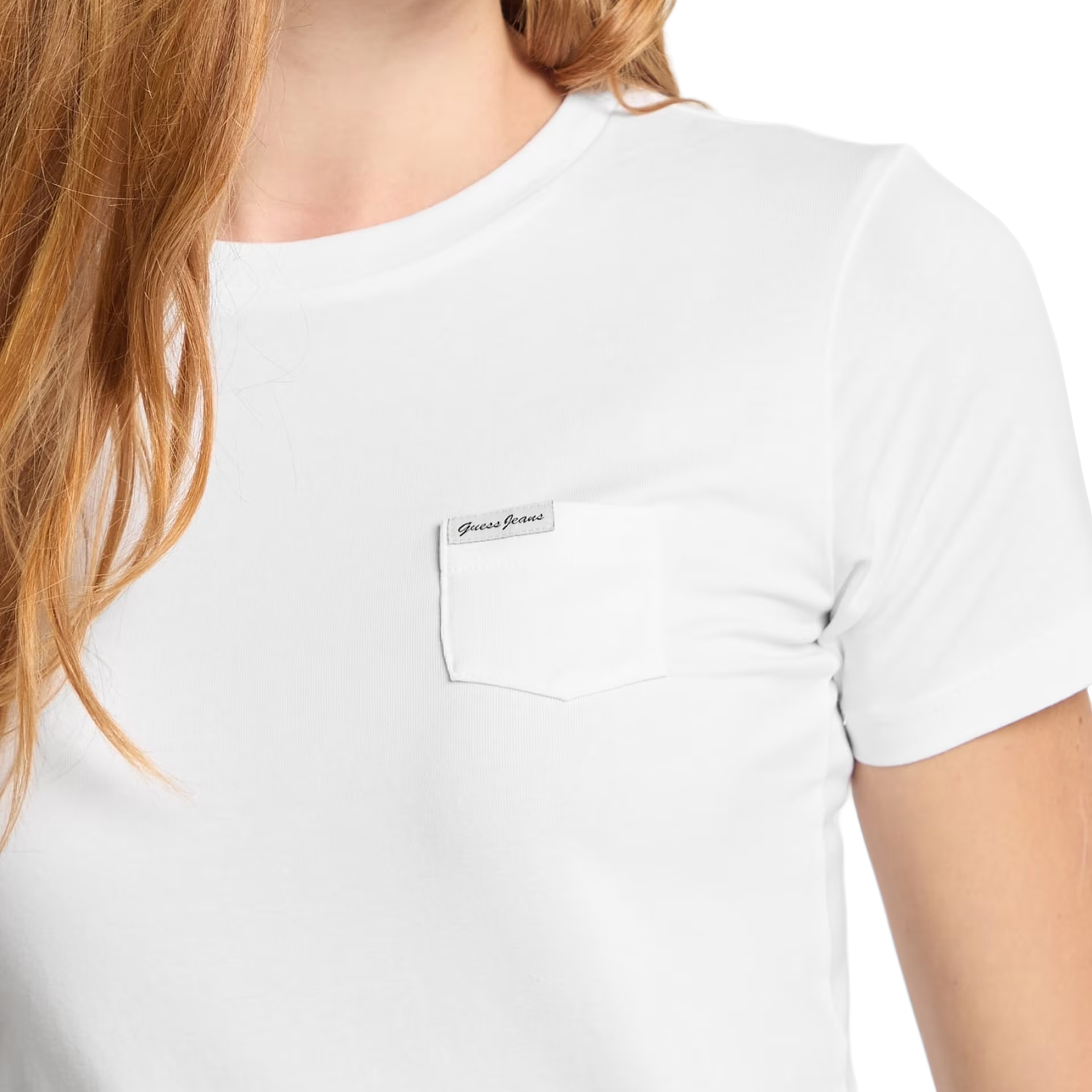 Guess T-shirt Slim Pkt Pure White