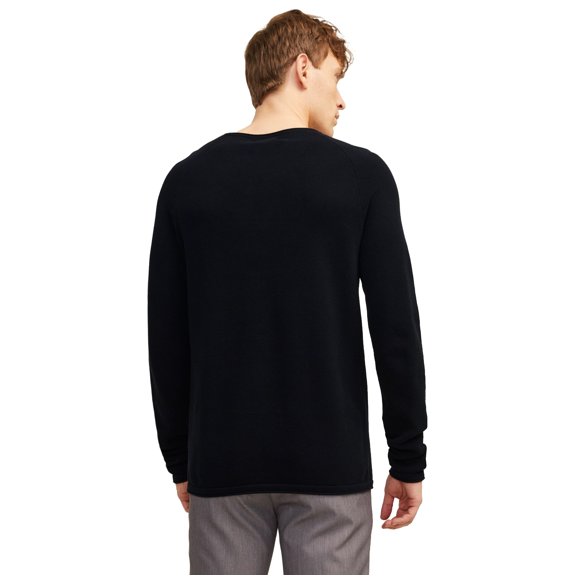 Jack & Jones Camisola Jjehill Knit Crew Neck Black