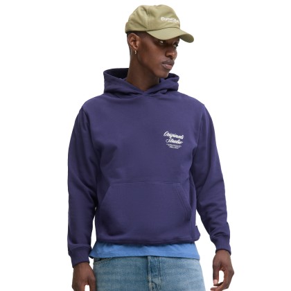 Jack & Jones Sweat Jornorrebro Typo Back Sn Ocean Cavern