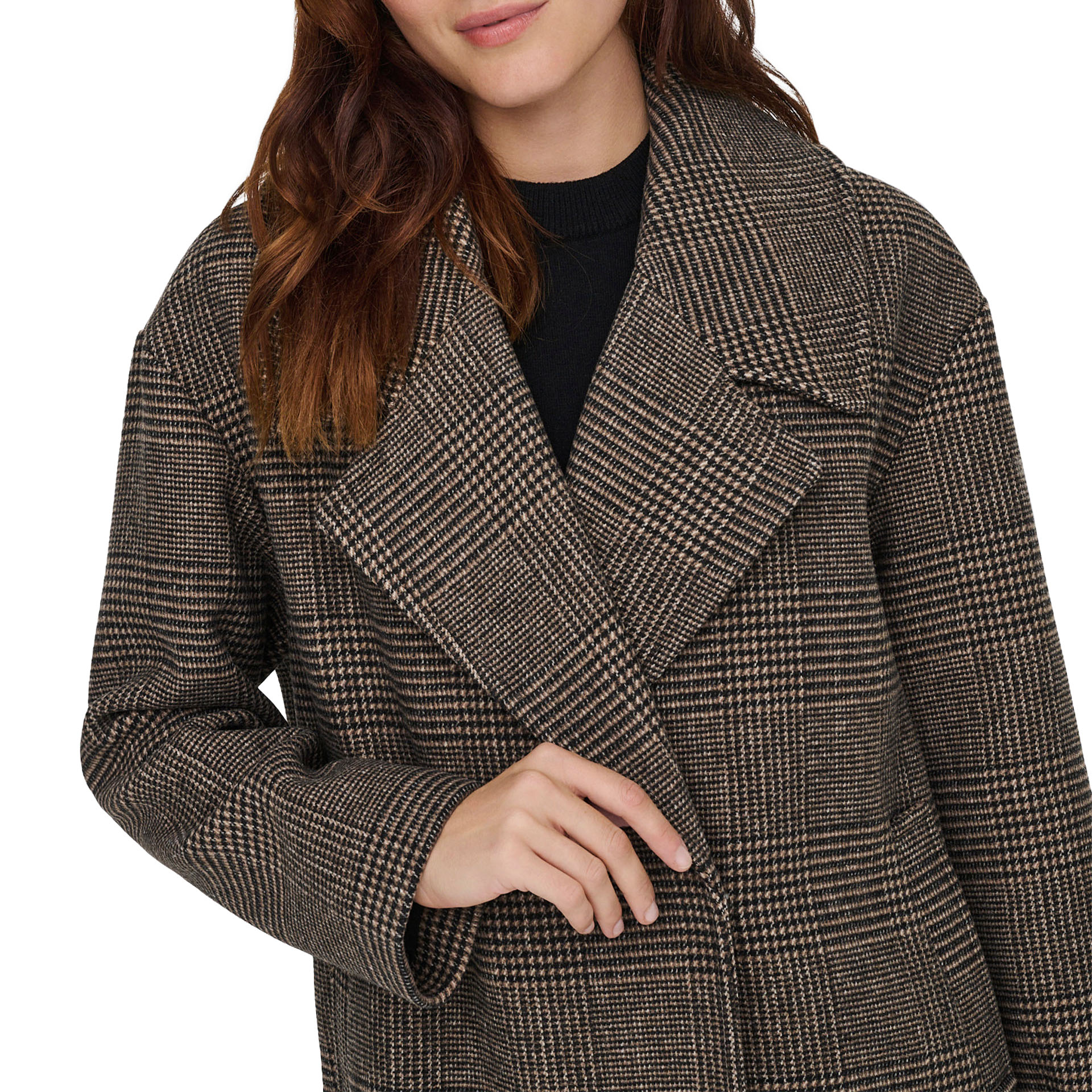 Only Casaco Madison Life Check Otw Ug Seal Brown Chec